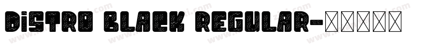 Distro Black Regular字体转换